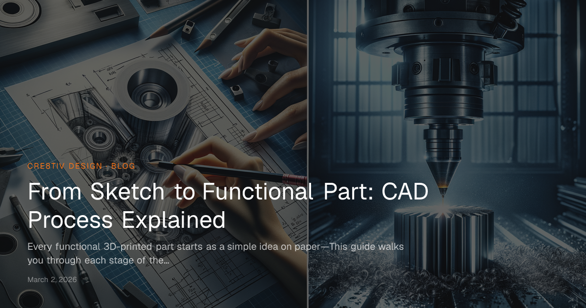 From Sketch to Functional Part: CAD Process Explained | Cre8tiv Design ...